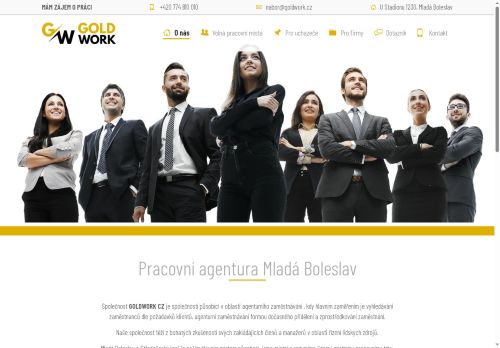 GOLDWORK CZ s.r.o. nabízí práci na pozici Operátor výroby v obci Kněžmost