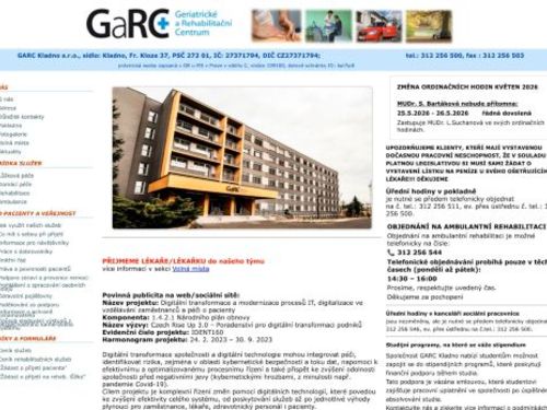Praktický lékař pro dospělé - Geriatrické a Rehabilitační centrum - MUDr. Lenka Suchanová