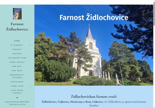 Zobrazit webové stránky Římskokatolická farnost Židlochovice