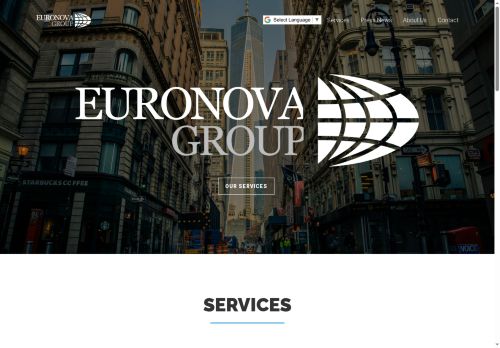 Webové stránky W & P EURONOVA s.r.o., Plzeň