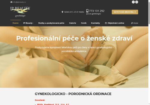 Zobrazit webové stránky Gynekologicko porodnická ordinace - IP gynekologie