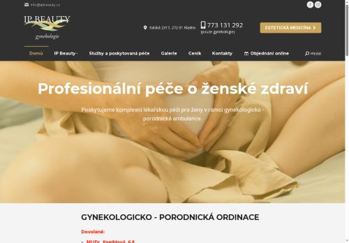 Zobrazit webové stránky Gynekologicko porodnická ordinace - IP gynekologie