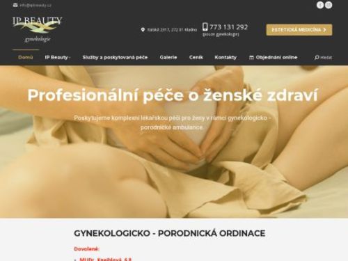 Gynekologicko porodnická ordinace - IP gynekologie