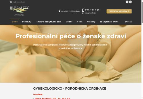 Zobrazit webové stránky Gynekologicko porodnická ordinace - IP gynekologie
