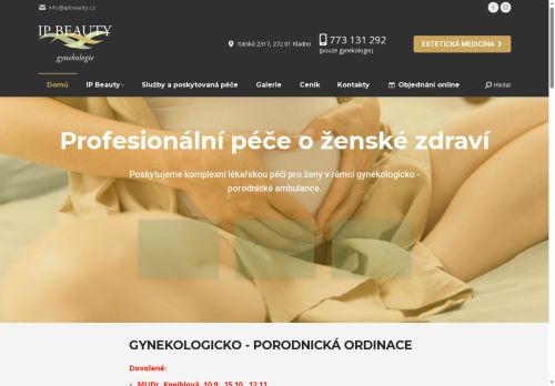 Zobrazit webové stránky Gynekologicko porodnická ordinace - IP gynekologie