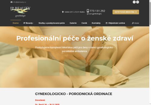 Zobrazit webové stránky Gynekologicko porodnická ordinace - IP gynekologie
