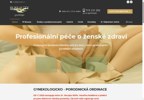 Zobrazit webové stránky Gynekologicko porodnická ordinace - IP gynekologie