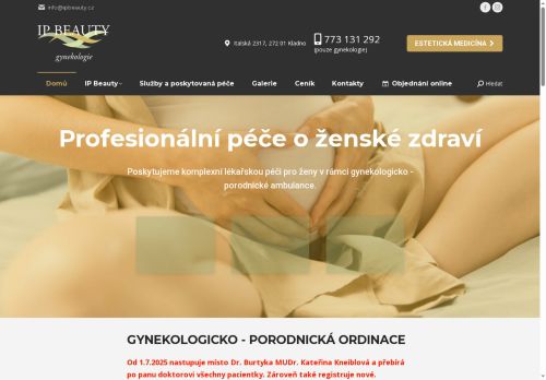 Zobrazit webové stránky Gynekologicko porodnická ordinace - IP gynekologie