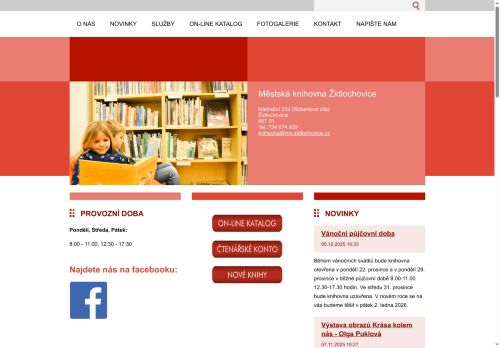 Zobrazit webové stránky Městská knihovna Židlochovice