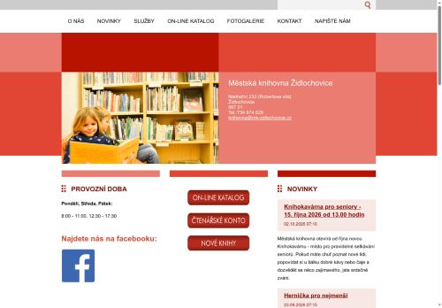 Zobrazit webové stránky Městská knihovna Židlochovice