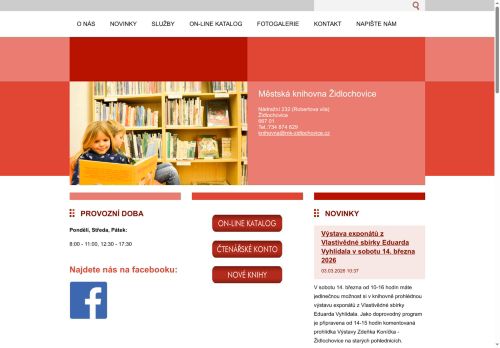 Zobrazit webové stránky Městská knihovna Židlochovice