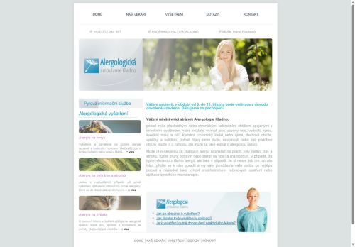 Zobrazit webové stránky Alergologie - MUDr. Hana Pauková, MUDr. Barbora Ouředníková