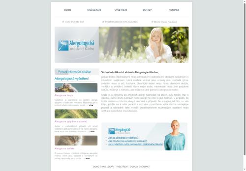 Zobrazit webové stránky Alergologie - MUDr. Hana Pauková, MUDr. Barbora Ouředníková