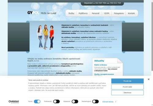 Zobrazit webové stránky Gynekologie - GYPOL s.r.o. - MUDr. Jan Lukáč
