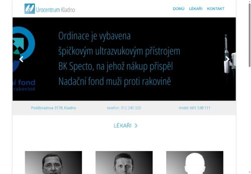 Zobrazit webové stránky Urologie - Urocentrum Kladno - MUDr. Pavel Pauk, MUDr. Petr Pauk, MUDr. Jiřina Marešová, MUDr. Jaroslav Jílek
