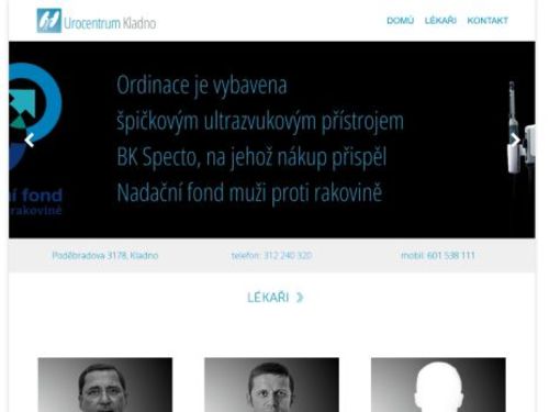 Urologie - Urocentrum Kladno - MUDr. Pavel Pauk, MUDr. Petr Pauk, MUDr. Jiřina Marešová, MUDr. Jaroslav Jílek