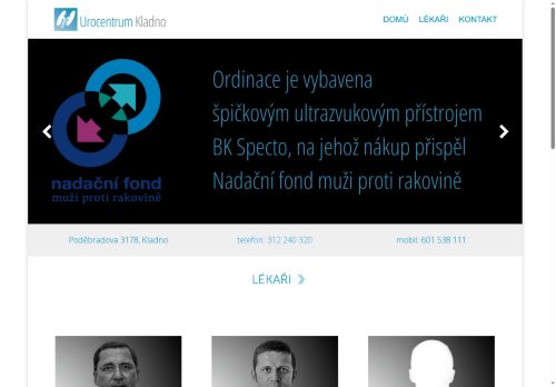 Zobrazit webové stránky Urologie - Urocentrum Kladno - MUDr. Pavel Pauk, MUDr. Petr Pauk, MUDr. Jiřina Marešová, MUDr. Jaroslav Jílek