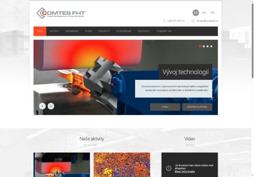 COMTES FHT a.s. nabízí práci na pozici Výzkumní a vývojoví vědečtí pracovníci ve fyzikálních oborech v obci Dobřany