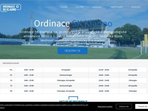 Chirurgická, ortopedická a dermatologická ambulance - Ordinace SK Kladno