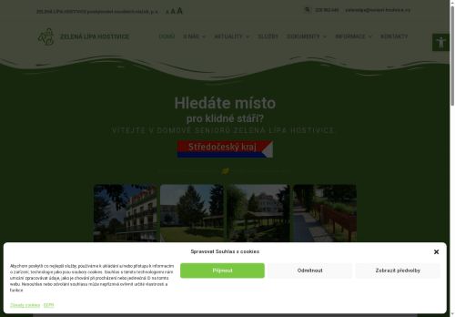 Webové stránky ZELENÁ LÍPA HOSTIVICE, poskytovatel sociálních služeb, Hostivice