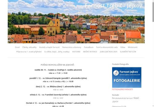Zobrazit webové stránky Farnost Třebíč