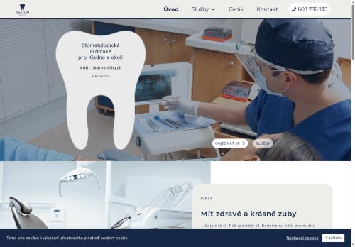 Zobrazit webové stránky Stomatologie - DentUM Kladno - MUDr. Marek Ullrych