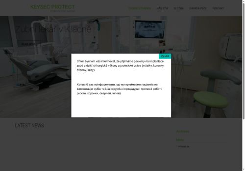 Zobrazit webové stránky Stomatologie - KEYSEC PROTECT - lékař stomatolog Serhii Bilyi