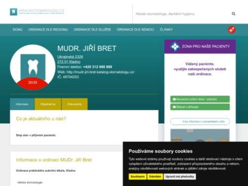 Zubní ordinace - MUDr. Jiří Bret