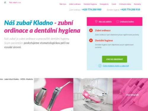 Zubní ordinace - Náš zubař Kladno - MDDr. Markéta Karnet, MDDr. Petra Zárubová, MDDr. Nicole Králíčková
