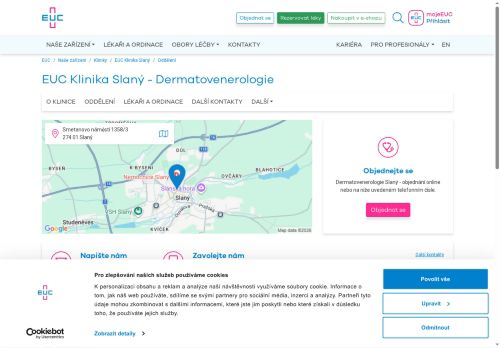 Zobrazit webové stránky Dermatovenerologie - EUC Klinika Slaný