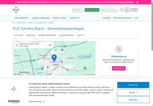 Zobrazit webové stránky Dermatovenerologie - EUC Klinika Slaný