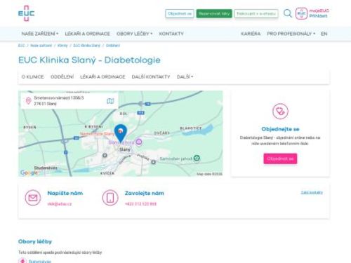 Diabetologie - Caprimulgus s.r.o. - MUDr. Vladimír Lelek - EUC Klinika Slaný