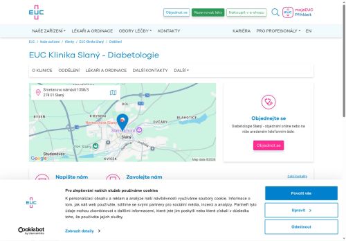 Zobrazit webové stránky Diabetologie - Caprimulgus s.r.o. - MUDr. Vladimír Lelek - EUC Klinika Slaný