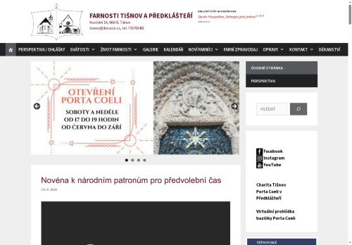 Zobrazit webové stránky Římskokatolická farnost Tišnov