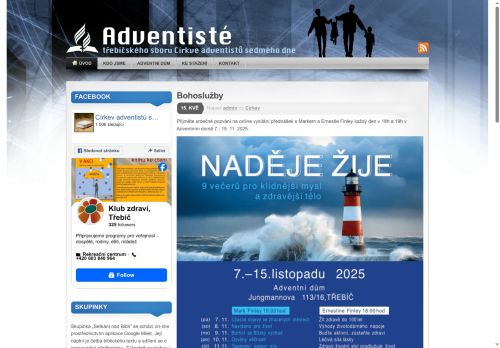 Zobrazit webové stránky Církev adventistů sedmého dne v Třebíči