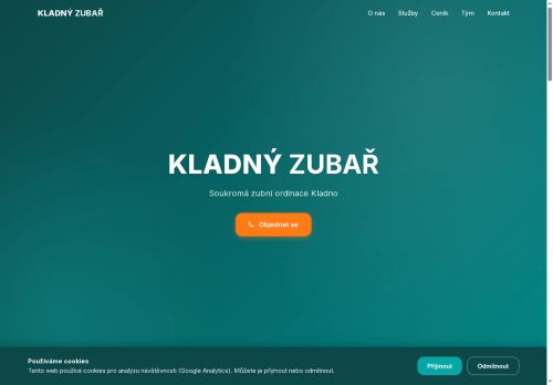 Zobrazit webové stránky Zubní ordinace - KLADNÝ ZUBAŘ - MDDr. Eva Anna Vermachová, MUDr. Jitka Tomíčková