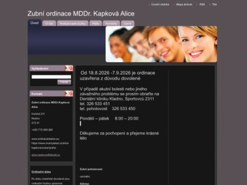 Zubní ordinace - MDDr. Alice Kapková