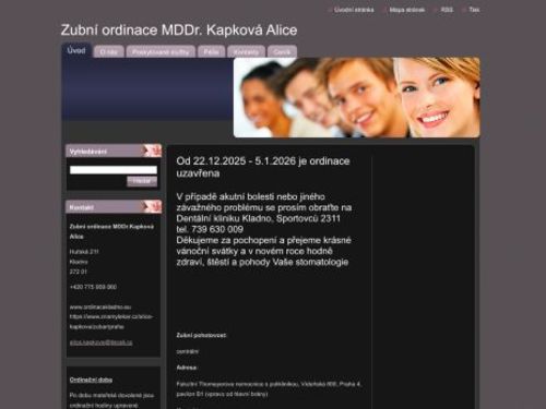 Zubní ordinace - MDDr. Alice Kapková