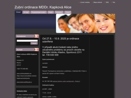 Zubní ordinace - MDDr. Alice Kapková