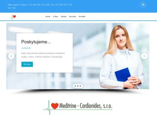 Kardiologie - Meditrine-Cardionides, s.r.o. - MUDr. Petr Raška, MUDr. Olga Procházková, MUDr. Milan Náprstek