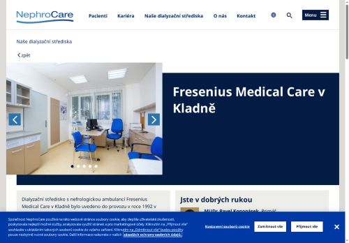Zobrazit webové stránky Dialyzační středisko s nefrologickou ambulancí Fresenius Medical Care