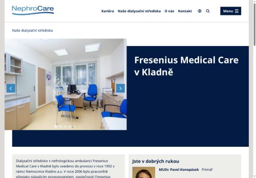 Zobrazit webové stránky Dialyzační středisko s nefrologickou ambulancí Fresenius Medical Care