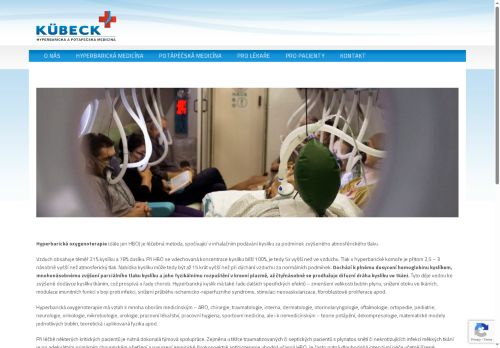 Zobrazit webové stránky Hyperbarická a potápěčská medicína - Kübeck s.r.o. - MUDr. Štěpán Novotný