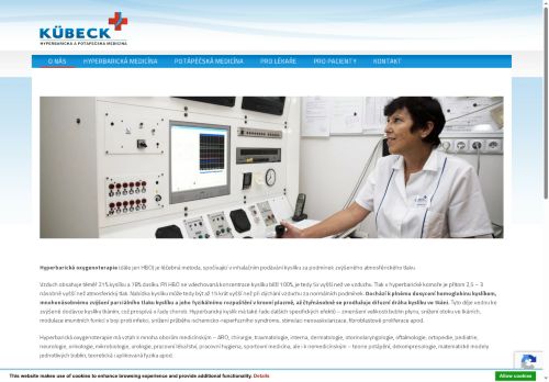 Zobrazit webové stránky Hyperbarická a potápěčská medicína - Kübeck s.r.o. - MUDr. Štěpán Novotný
