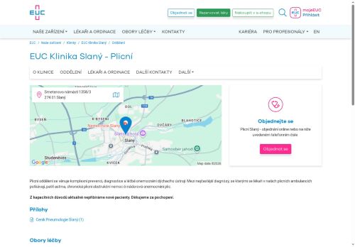 Zobrazit webové stránky Plicní ambulance - MUDr. Hana Štulíková