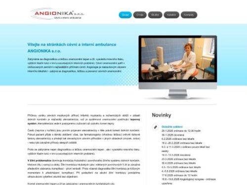 Cévní a interní ambulance ANGIONIKA s.r.o. - MUDr. Monika Podpěrová