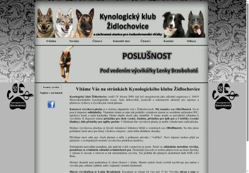 Zobrazit webové stránky Kynologický klub Židlochovice