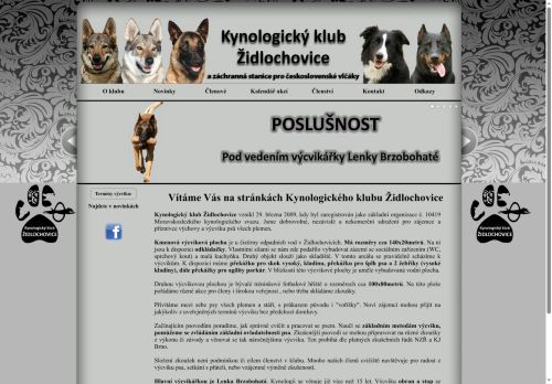 Zobrazit webové stránky Kynologický klub Židlochovice