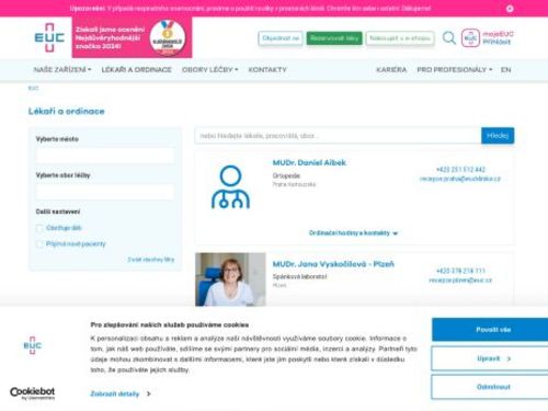 Chirurgická ambulance - EUC Klinika Slaný