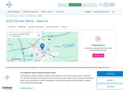 Interní ordinace - Caprimulgus s.r.o. - MUDr. Vladimír Lelek - EUC Klinika Slaný
